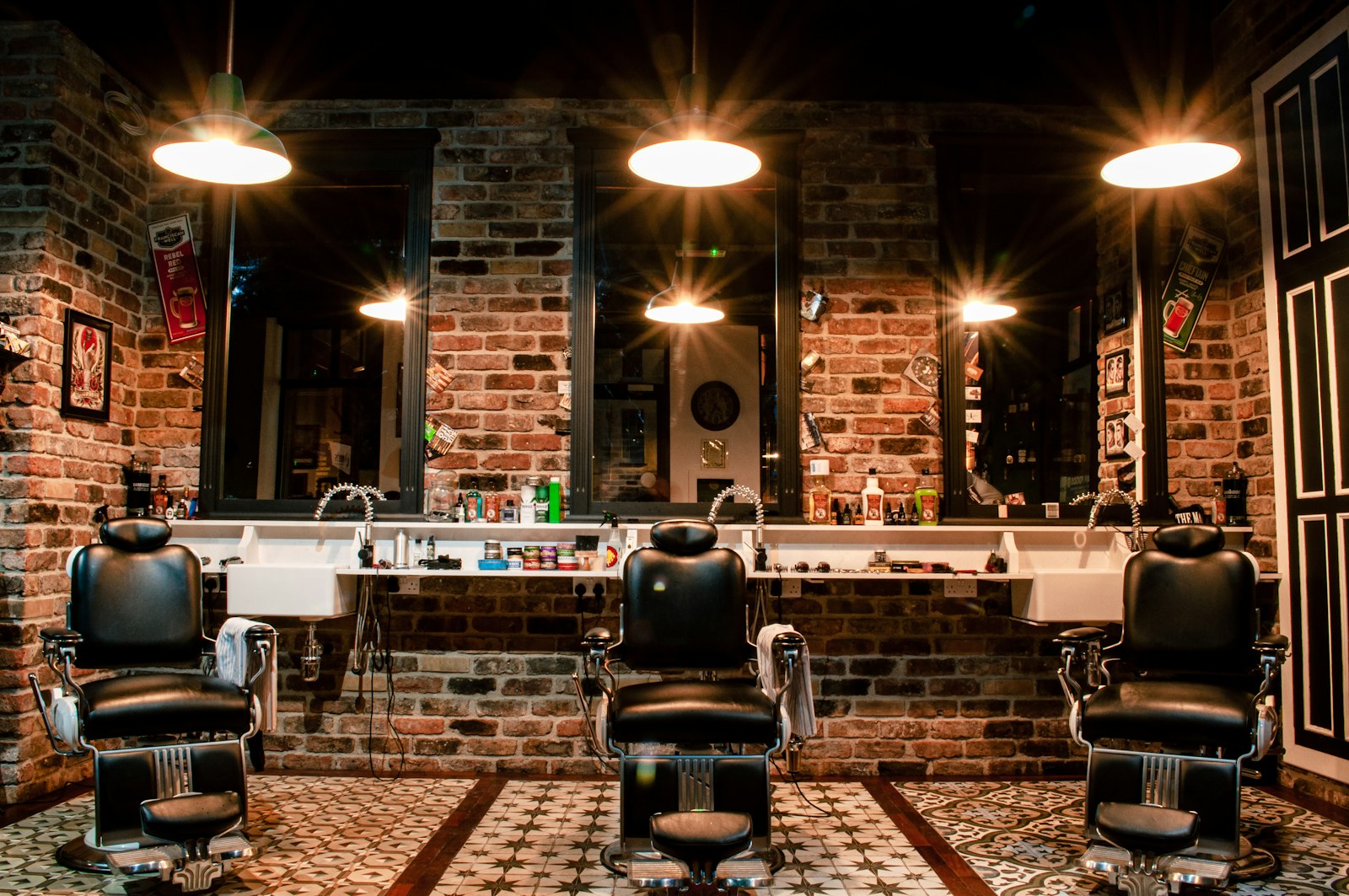 Barber chairs at Eastside Fade Co
